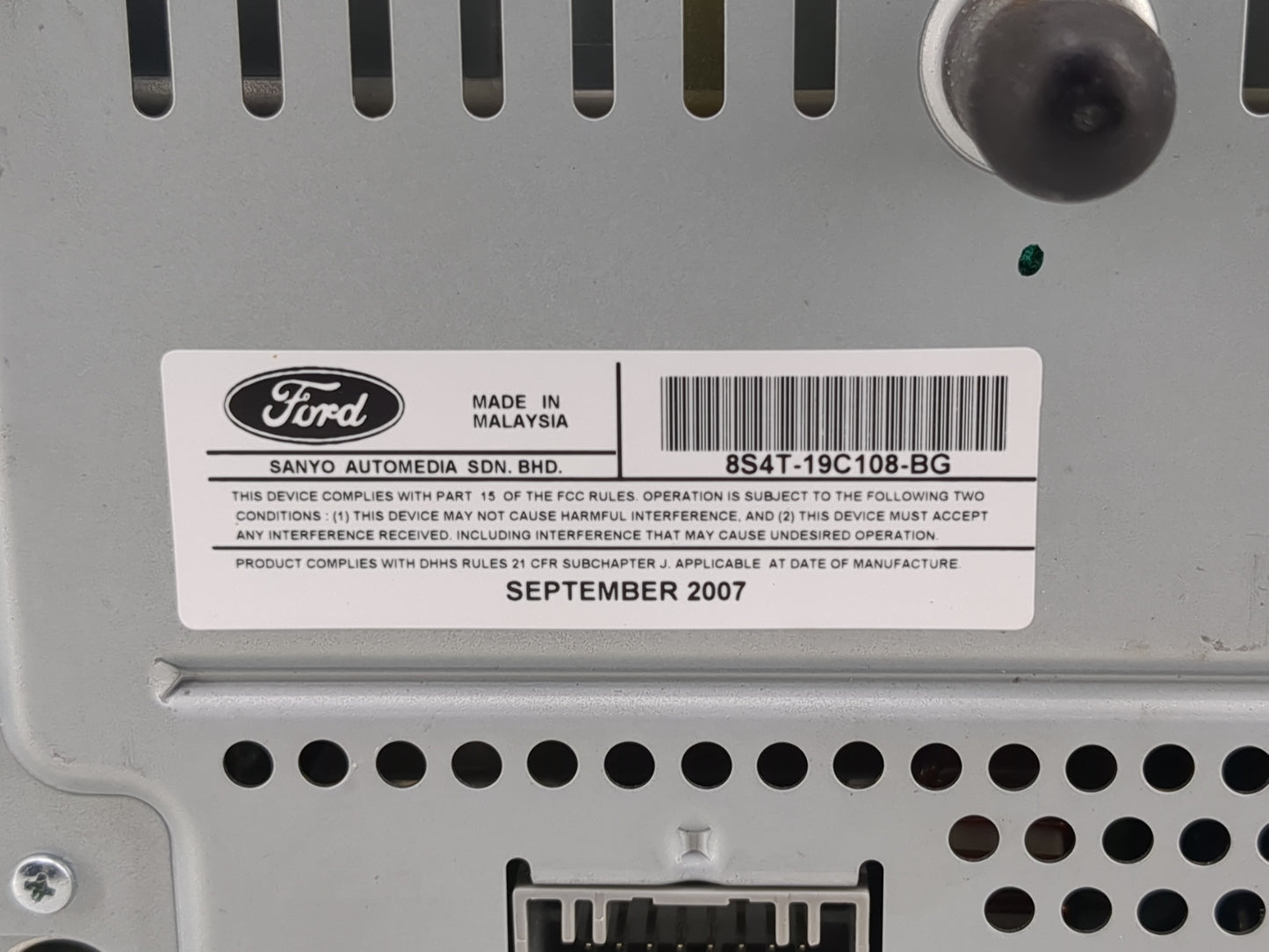 2008 Ford Focus Radio AM FM Cd Player Receiver Replacement P/N:8S4T-19C108-BG Fits OEM Used Auto Parts - Oemusedautoparts1.c