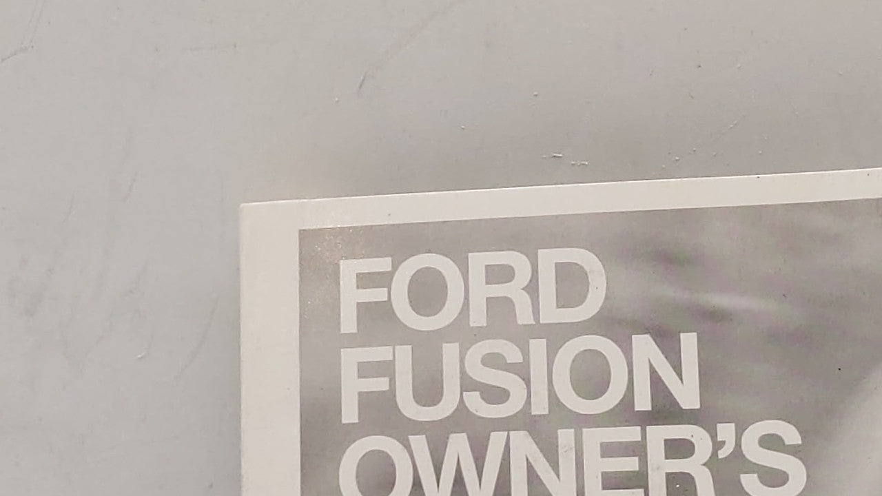 2008 Ford Fusion Owners Manual Book Guide OEM Used Auto Parts - Oemusedautoparts1.com