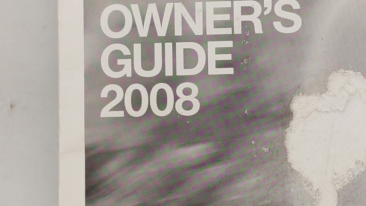 2008 Ford Fusion Owners Manual Book Guide OEM Used Auto Parts - Oemusedautoparts1.com