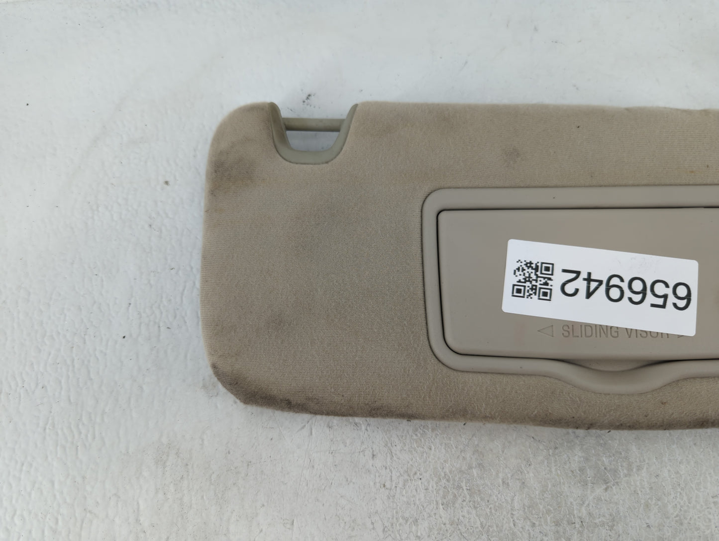 2006-2009 Ford Fusion Sun Visor Shade Replacement Passenger Right Mirror Fits Fits 2006 2007 2008 2009 OEM Used Auto Parts -