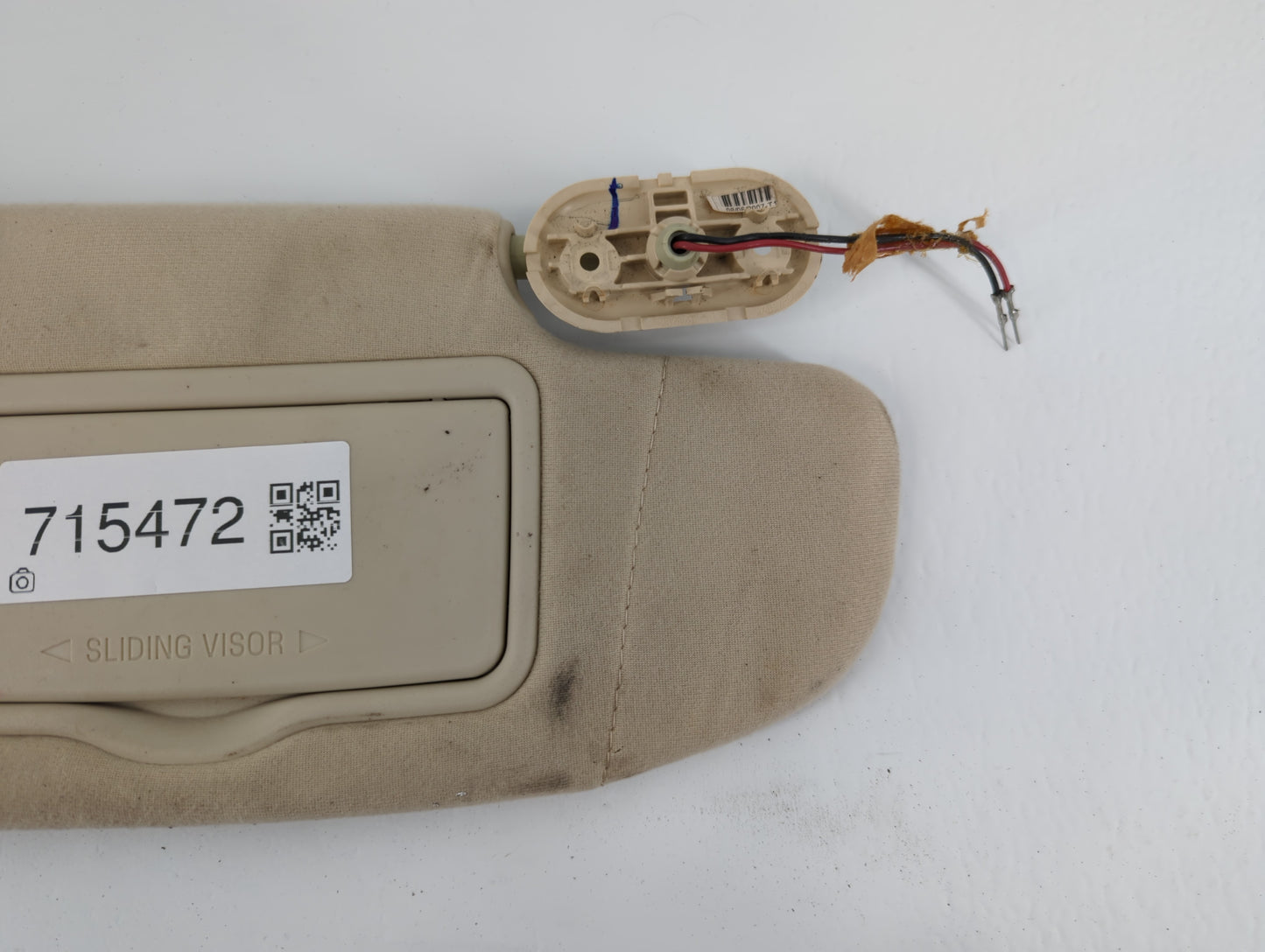 2006-2009 Ford Fusion Sun Visor Shade Replacement Passenger Right Mirror Fits Fits 2006 2007 2008 2009 OEM Used Auto Parts -