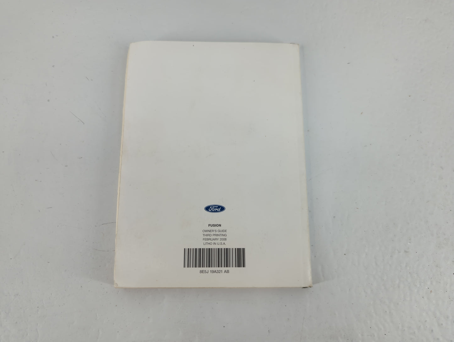 2008 Ford Fusion Owners Manual Book Guide OEM Used Auto Parts - Oemusedautoparts1.com