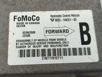 2007-2008 Ford Fusion Chassis Control Module Ccm Bcm Body Control - Oemusedautoparts1.com