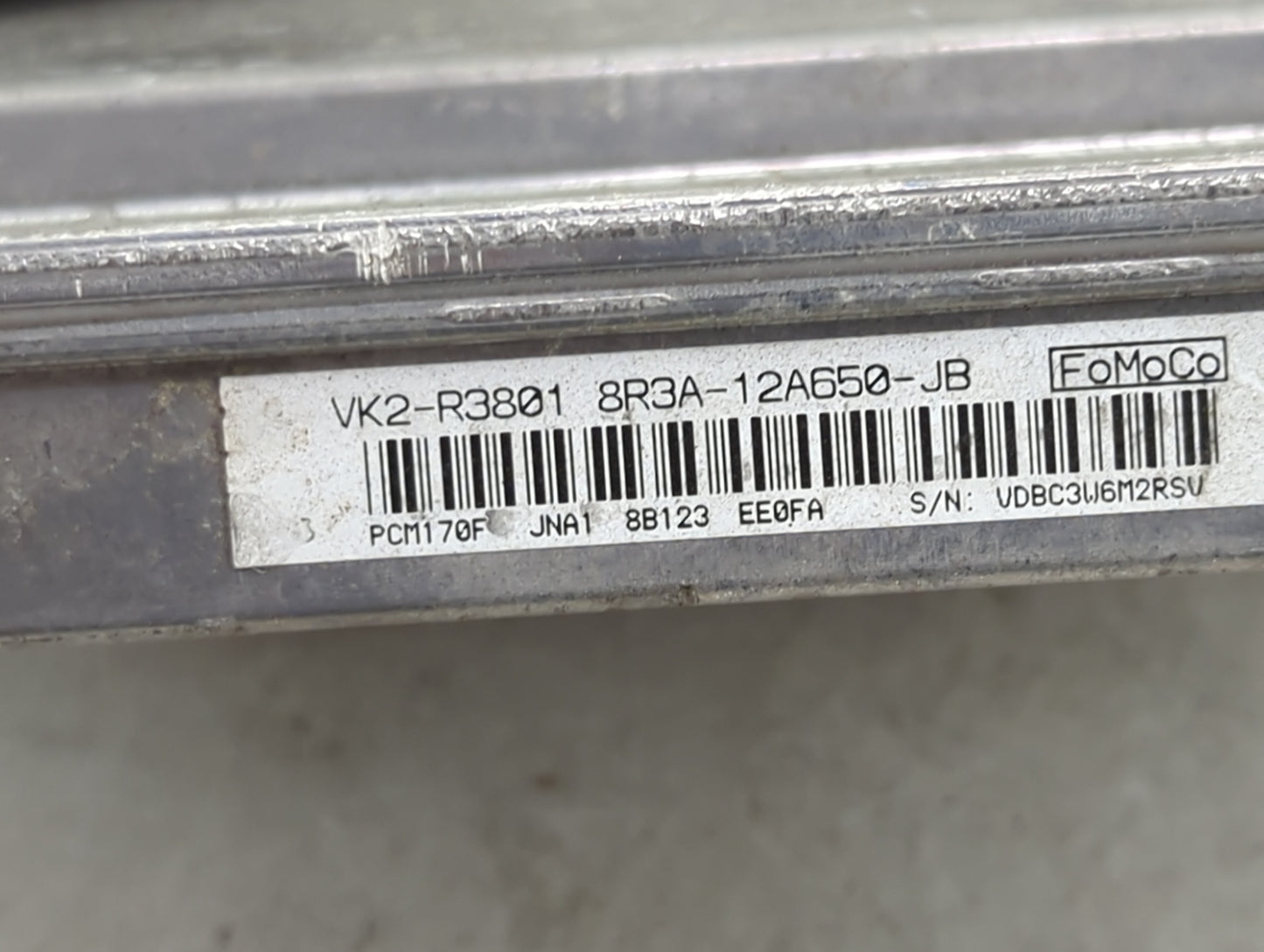 2007-2008 Ford Mustang PCM Engine Control Computer ECU ECM PCU OEM P/N:8R3A-12A650-JB Fits Fits 2007 2008 OEM Used Auto Part