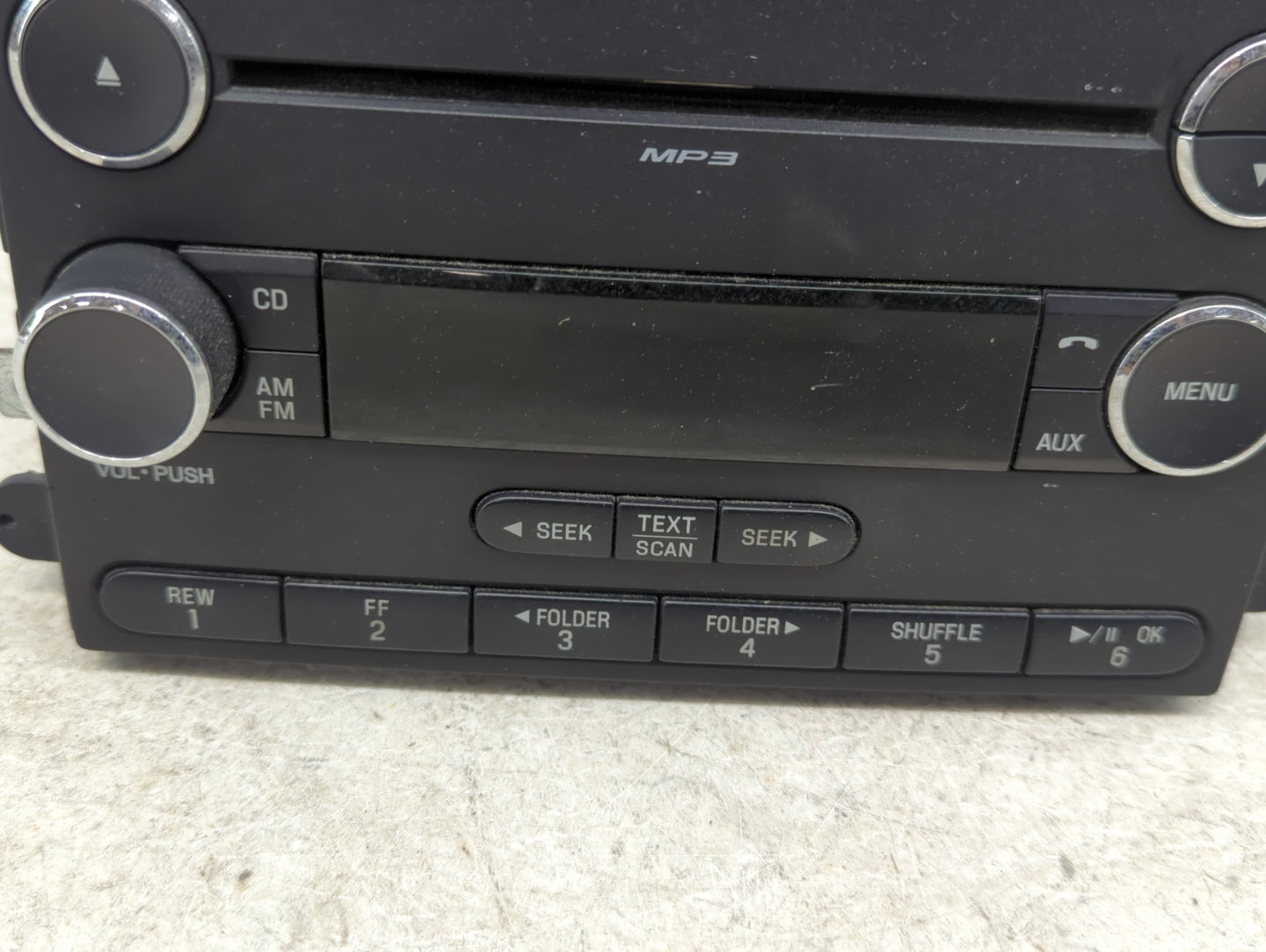 2008-2009 Ford Mustang Radio AM FM Cd Player Receiver Replacement P/N:8R3T-18C869-AG Fits Fits 2008 2009 OEM Used Auto Parts
