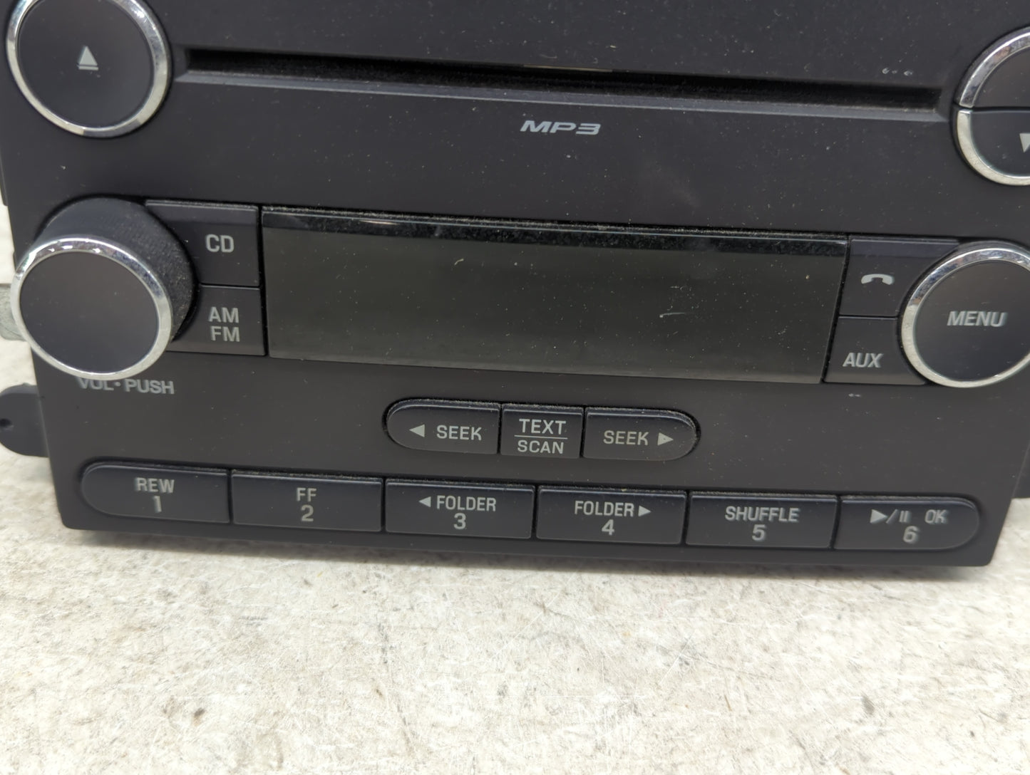2008-2009 Ford Mustang Radio AM FM Cd Player Receiver Replacement P/N:8R3T-18C869-AG Fits Fits 2008 2009 OEM Used Auto Parts