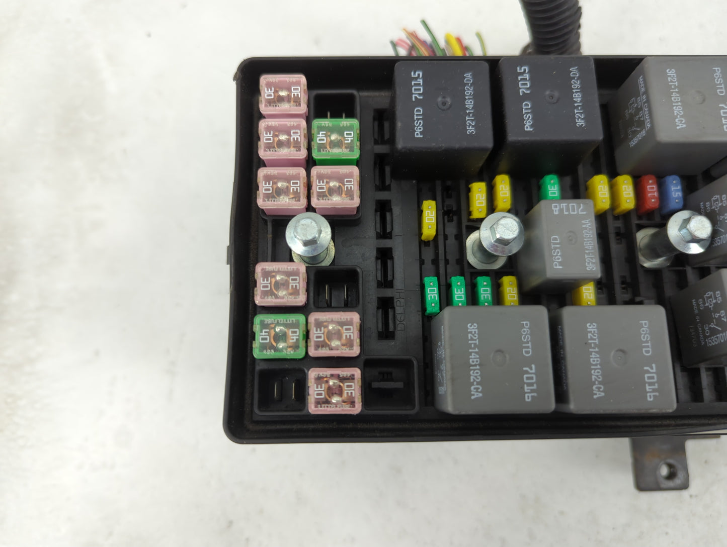 2007-2008 Ford Mustang Fusebox Fuse Box Panel Relay Module P/N:8R3T14K001BAC 13650236 Fits Fits 2007 2008 OEM Used Auto Part