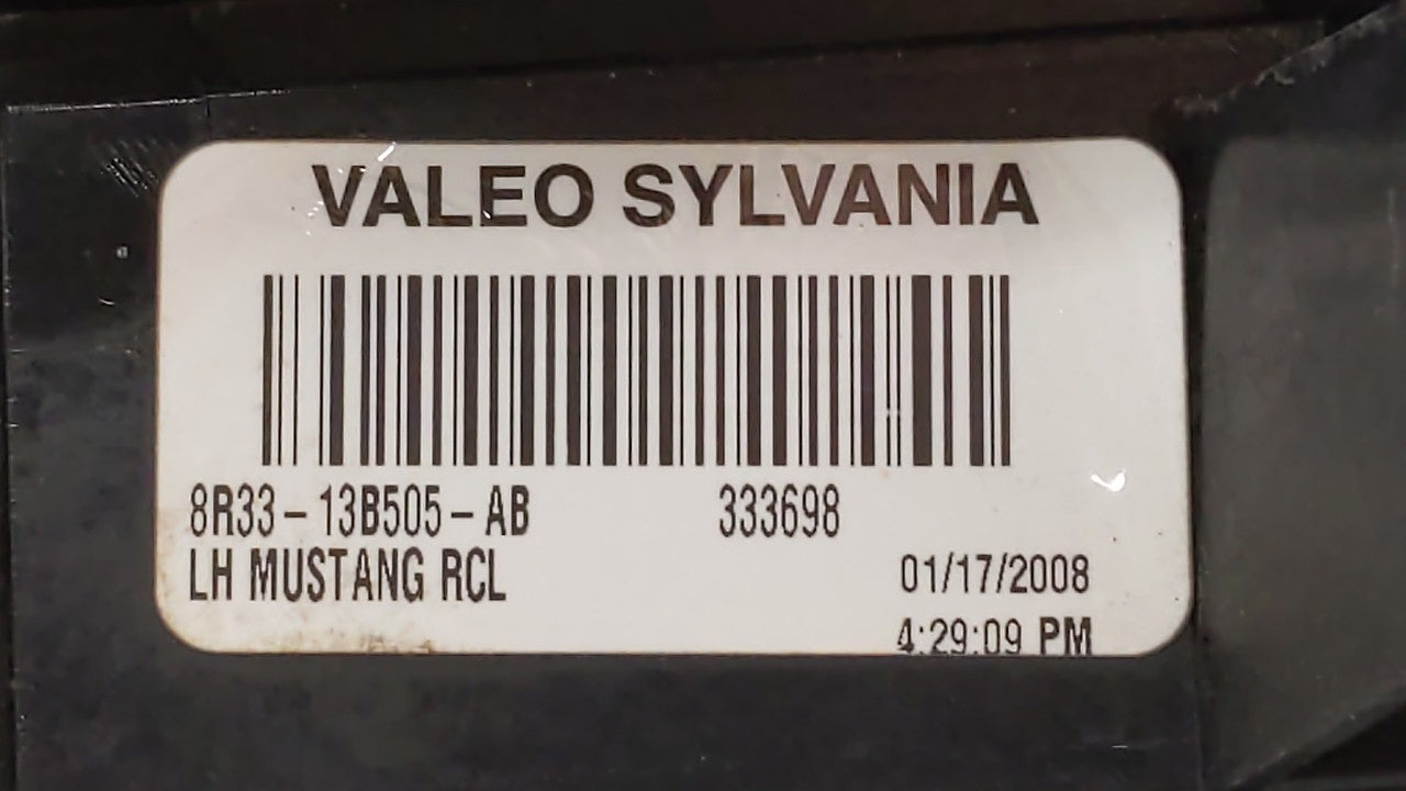 2005-2009 Ford Mustang Tail Light Assembly Driver Left OEM P/N:8R33-13B505-AB Fits Fits 2005 2006 2007 2008 2009 OEM Used Au