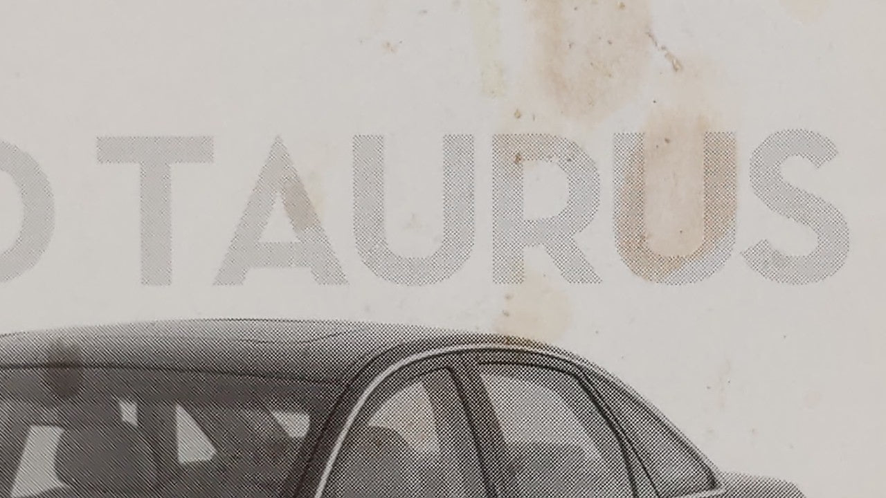 2008 Ford Taurus Owners Manual Book Guide OEM Used Auto Parts - Oemusedautoparts1.com