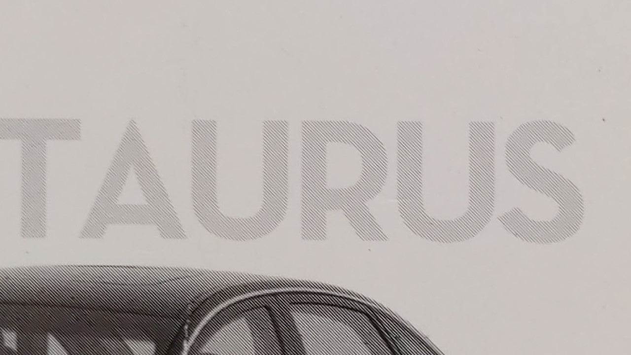 2008 Ford Taurus Owners Manual Book Guide OEM Used Auto Parts - Oemusedautoparts1.com