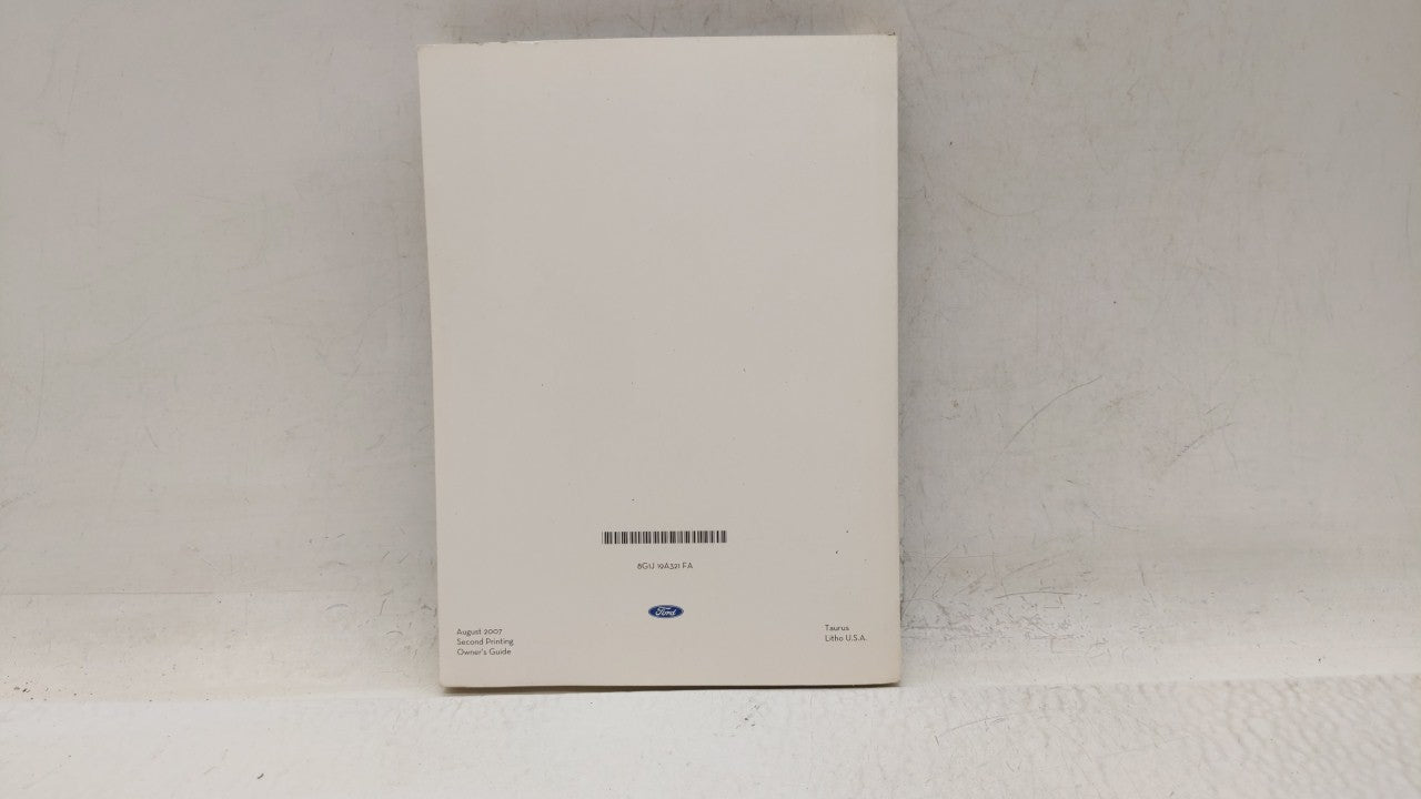 2008 Ford Taurus Owners Manual Book Guide OEM Used Auto Parts - Oemusedautoparts1.com