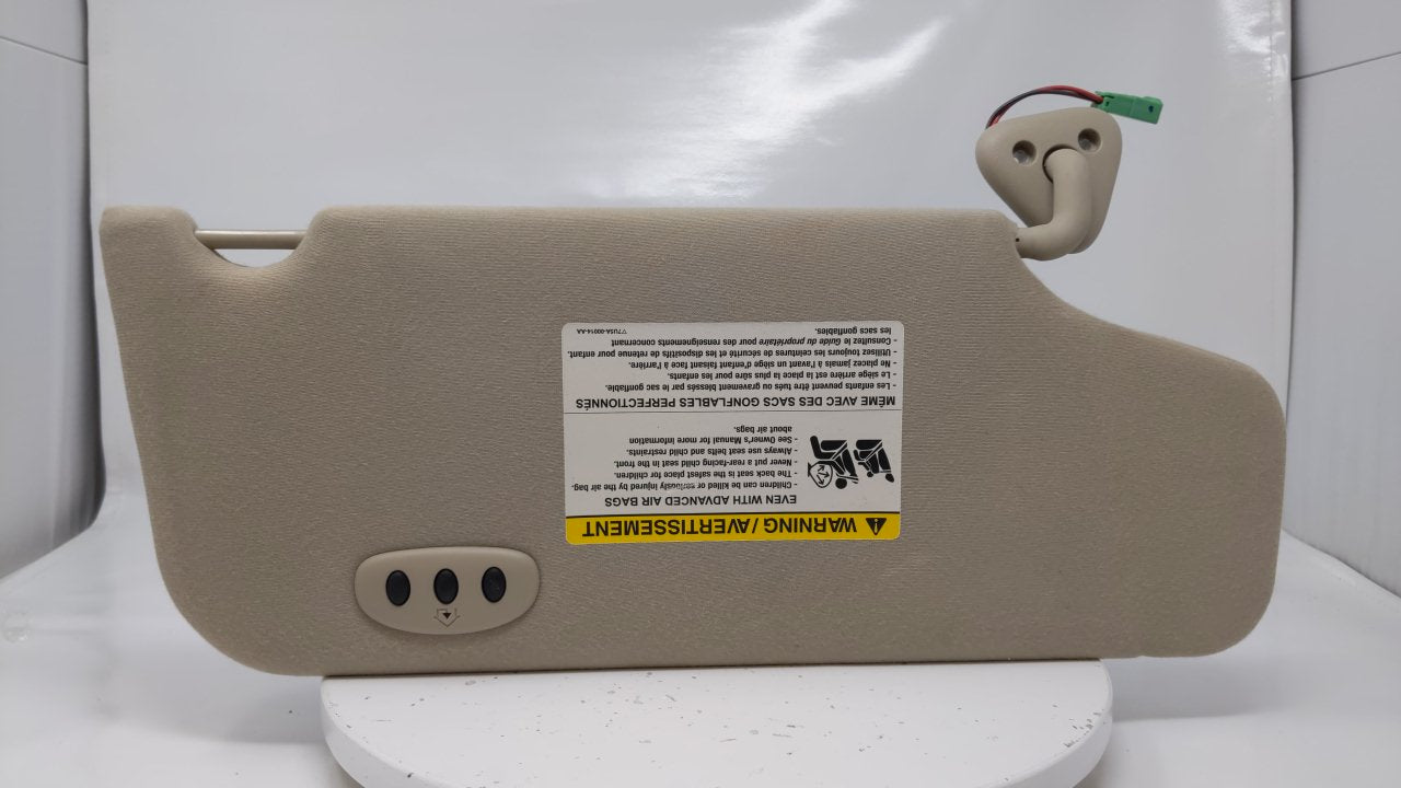 2008 Ford Taurus Sun Visor Shade Replacement Driver Left Mirror Fits OEM Used Auto Parts - Oemusedautoparts1.com