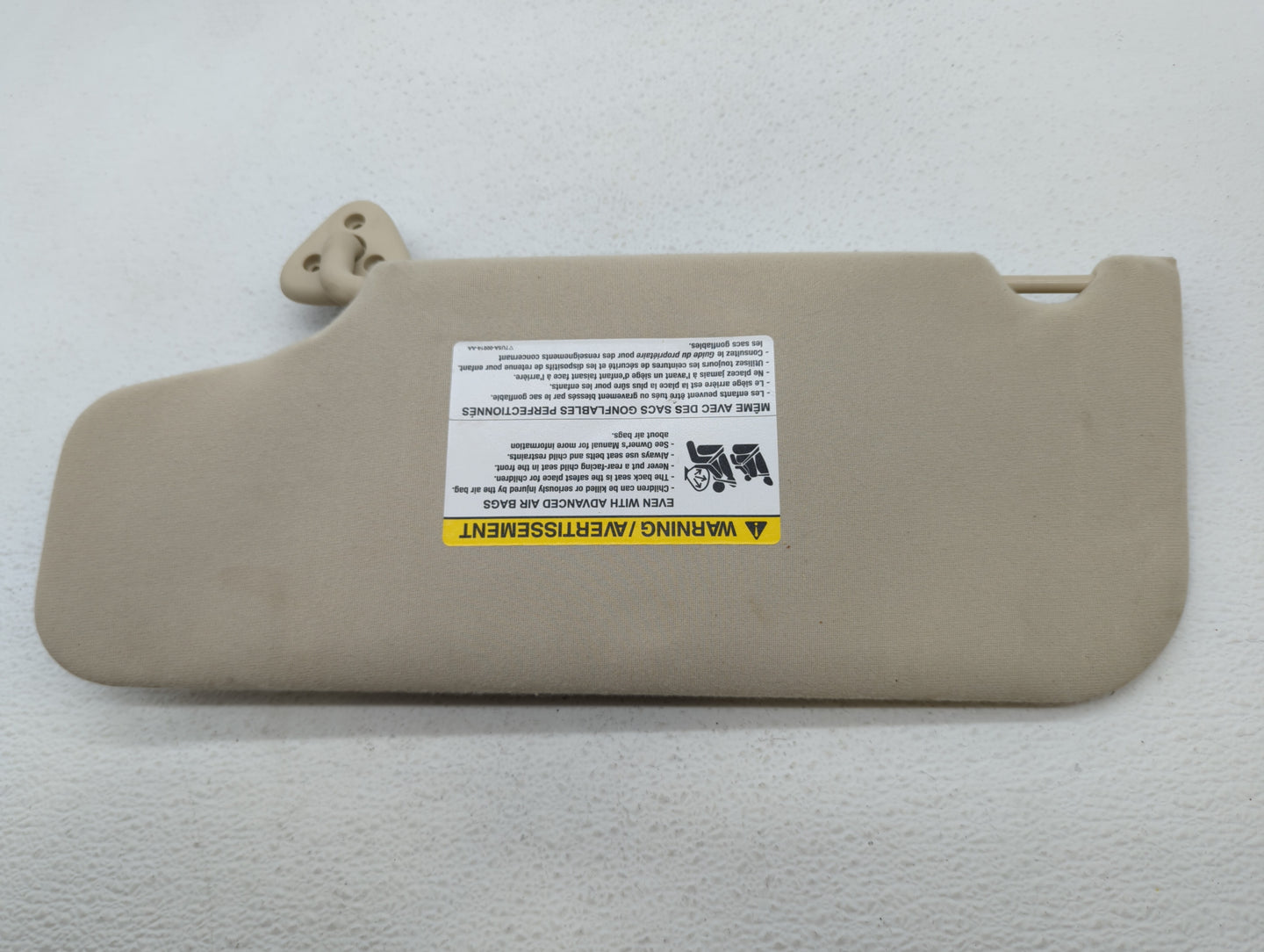 2008-2009 Ford Taurus Sun Visor Shade Replacement Passenger Right Mirror Fits Fits 2008 2009 OEM Used Auto Parts - Oemusedau