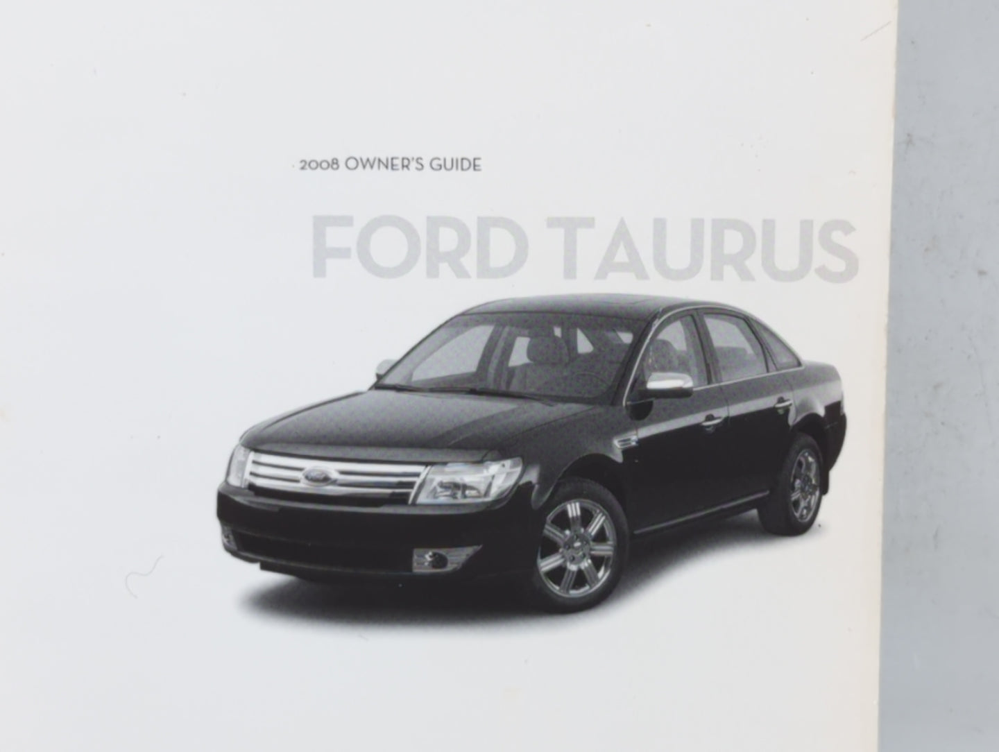 2008 Ford Taurus Owners Manual Book Guide OEM Used Auto Parts - Oemusedautoparts1.com