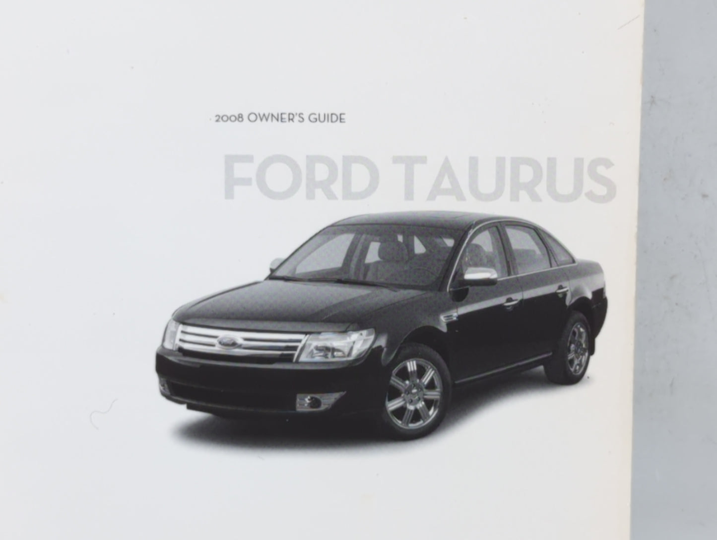 2008 Ford Taurus Owners Manual Book Guide OEM Used Auto Parts - Oemusedautoparts1.com