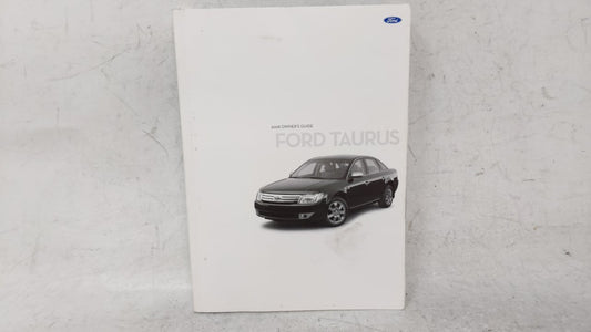 2008 Ford Taurus Owners Manual Book Guide OEM Used Auto Parts - Oemusedautoparts1.com
