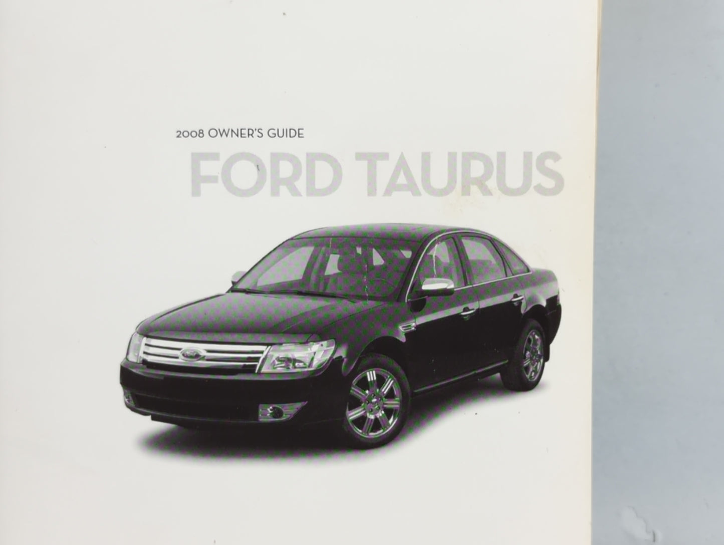2008 Ford Taurus Owners Manual Book Guide P/N:8G1J 19A321 OEM Used Auto Parts - Oemusedautoparts1.com