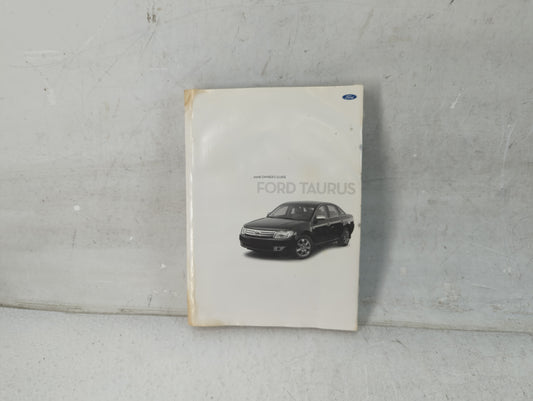 2008 Ford Taurus Owners Manual Book Guide P/N:8G1J-19A321-AA OEM Used Auto Parts