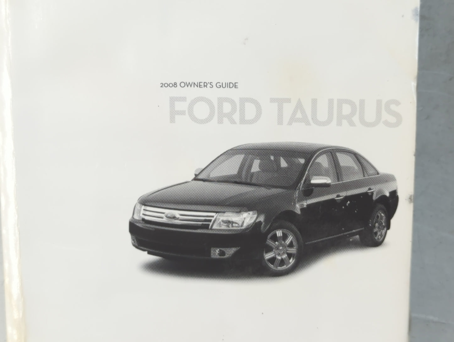 2008 Ford Taurus Owners Manual Book Guide P/N:8G1J-19A321-AA OEM Used Auto Parts - Oemusedautoparts1.com