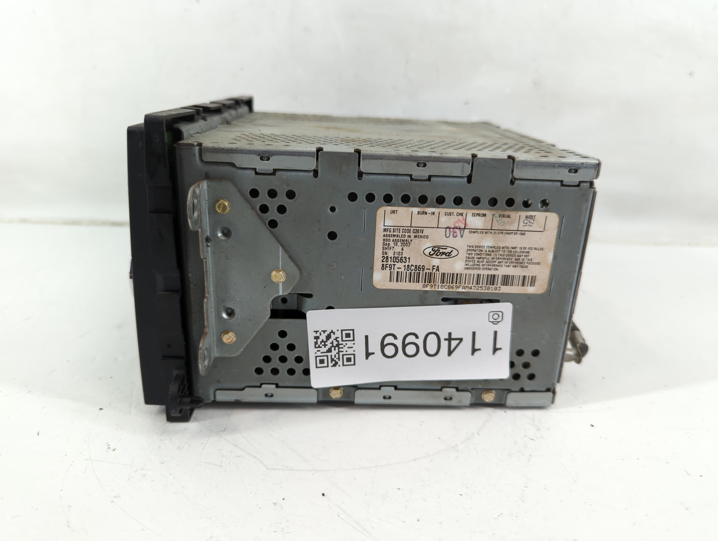 2008-2009 Ford Taurus X Radio AM FM Cd Player Receiver Replacement P/N:8F9T-18C869-FA 8F9T-18C869-FB Fits Fits 2008 2009 OEM