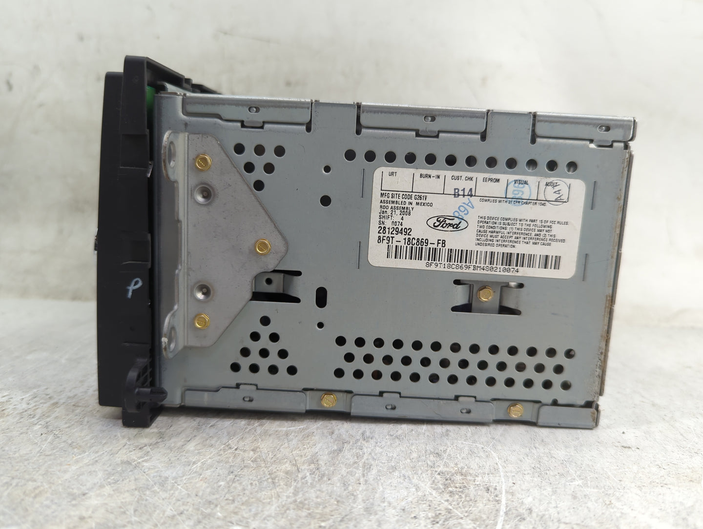 2008-2009 Ford Taurus X Radio AM FM Cd Player Receiver Replacement P/N:8F9T-18C869-FB 28129492 Fits Fits 2008 2009 OEM Used 