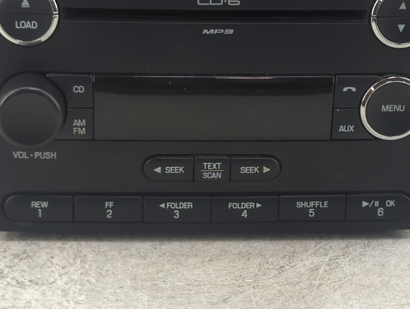 2008-2009 Ford Taurus X Radio AM FM Cd Player Receiver Replacement P/N:8F9T-18C815-GA 28105632 Fits Fits 2008 2009 OEM Used 