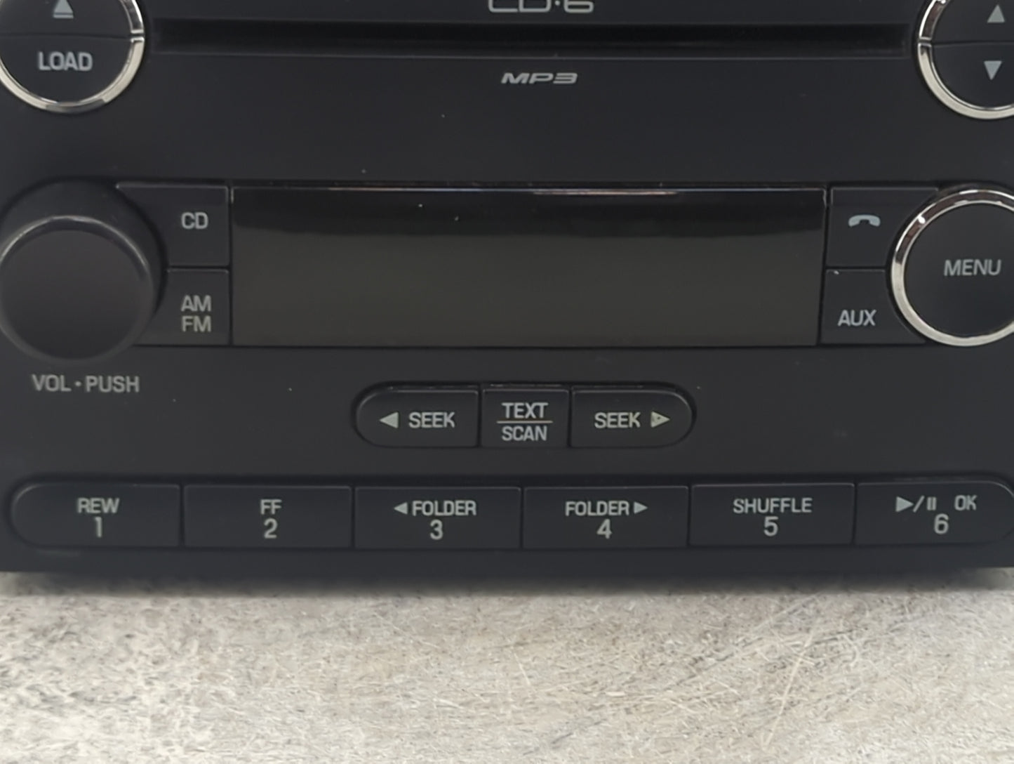 2008-2009 Ford Taurus X Radio AM FM Cd Player Receiver Replacement P/N:8F9T-18C815-GA 28105632 Fits Fits 2008 2009 OEM Used 