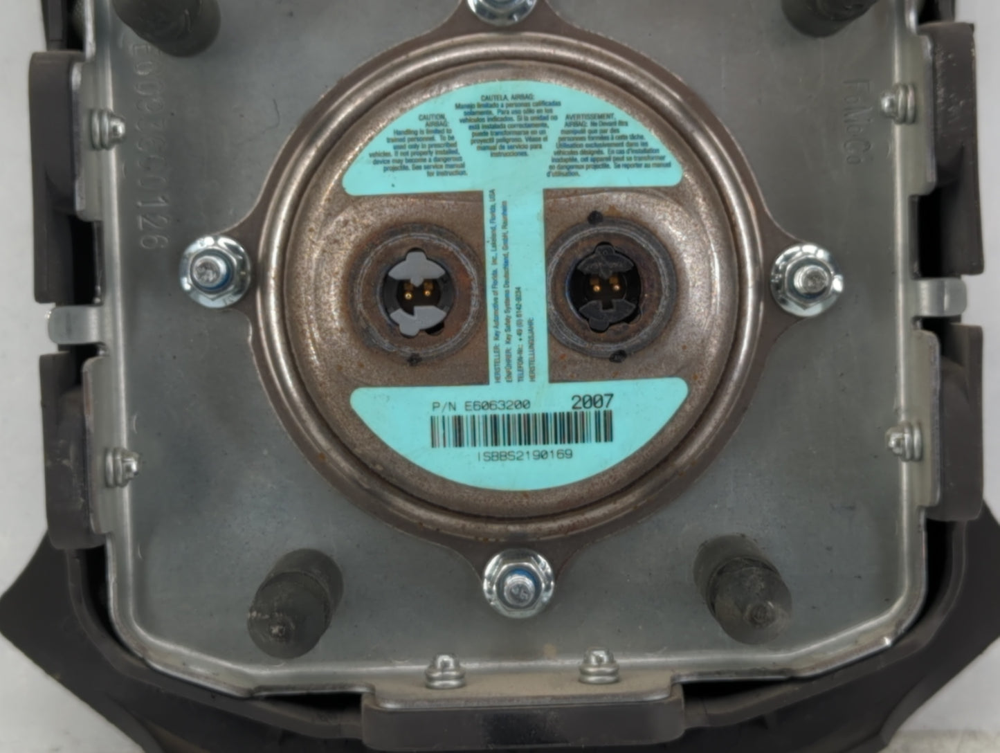 2008-2009 Ford Taurus X Air Bag Driver Left Steering Wheel Mounted P/N:8G13 74043B13 AM37Y7 233 2536 Fits Fits 2008 2009 OEM