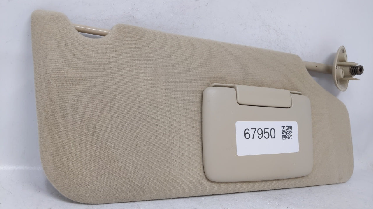 2008 Ford Taurus Sun Visor Shade Replacement Passenger Right Mirror Fits OEM Used Auto Parts - Oemusedautoparts1.com