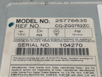 2008 Gmc Acadia Radio AM FM Cd Player Receiver Replacement P/N:25776635 Fits OEM Used Auto Parts - Oemusedautoparts1.com