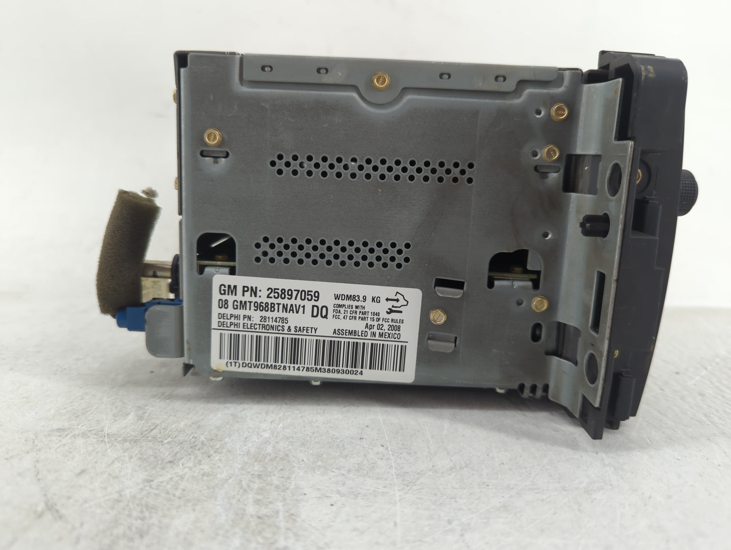 2007-2008 Gmc Acadia Radio AM FM Cd Player Receiver Replacement P/N:25897059 Fits Fits 2007 2008 OEM Used Auto Parts - Oemus