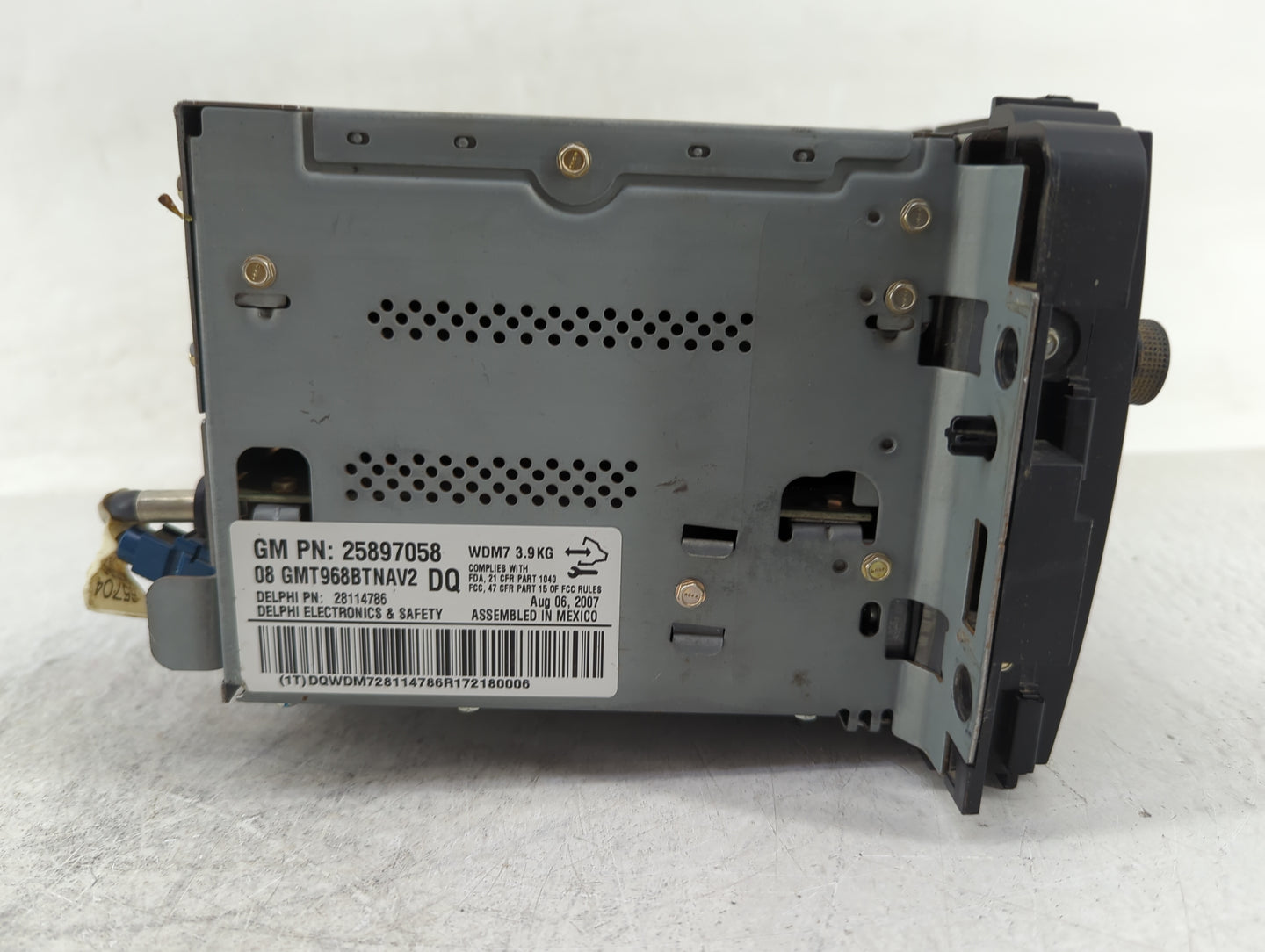 2007-2008 Gmc Acadia Radio AM FM Cd Player Receiver Replacement P/N:25897058 Fits Fits 2007 2008 OEM Used Auto Parts - Oemus