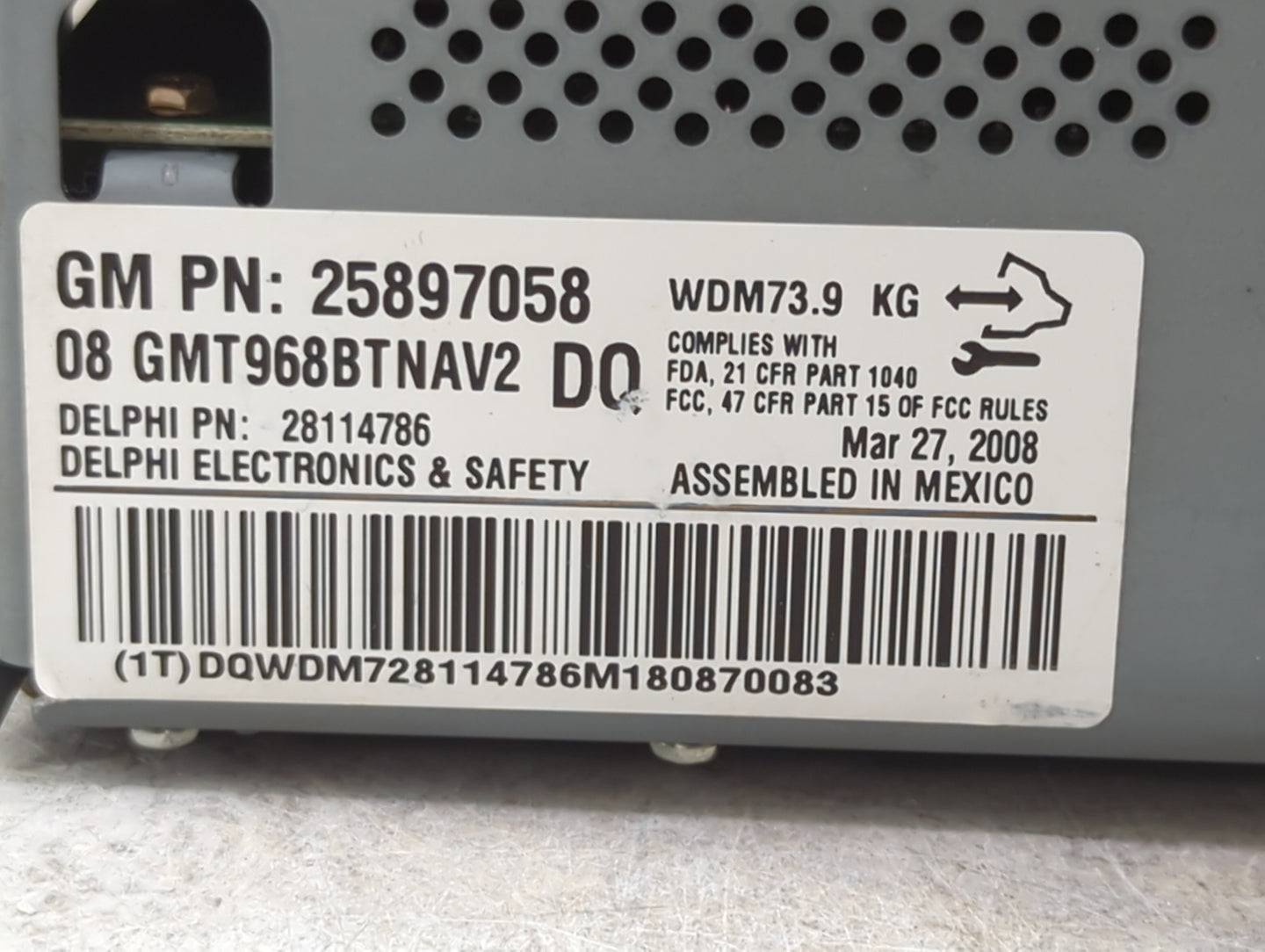 2007-2008 Gmc Acadia Audio Cd Disc Player 1466131 - Oemusedautoparts1.com