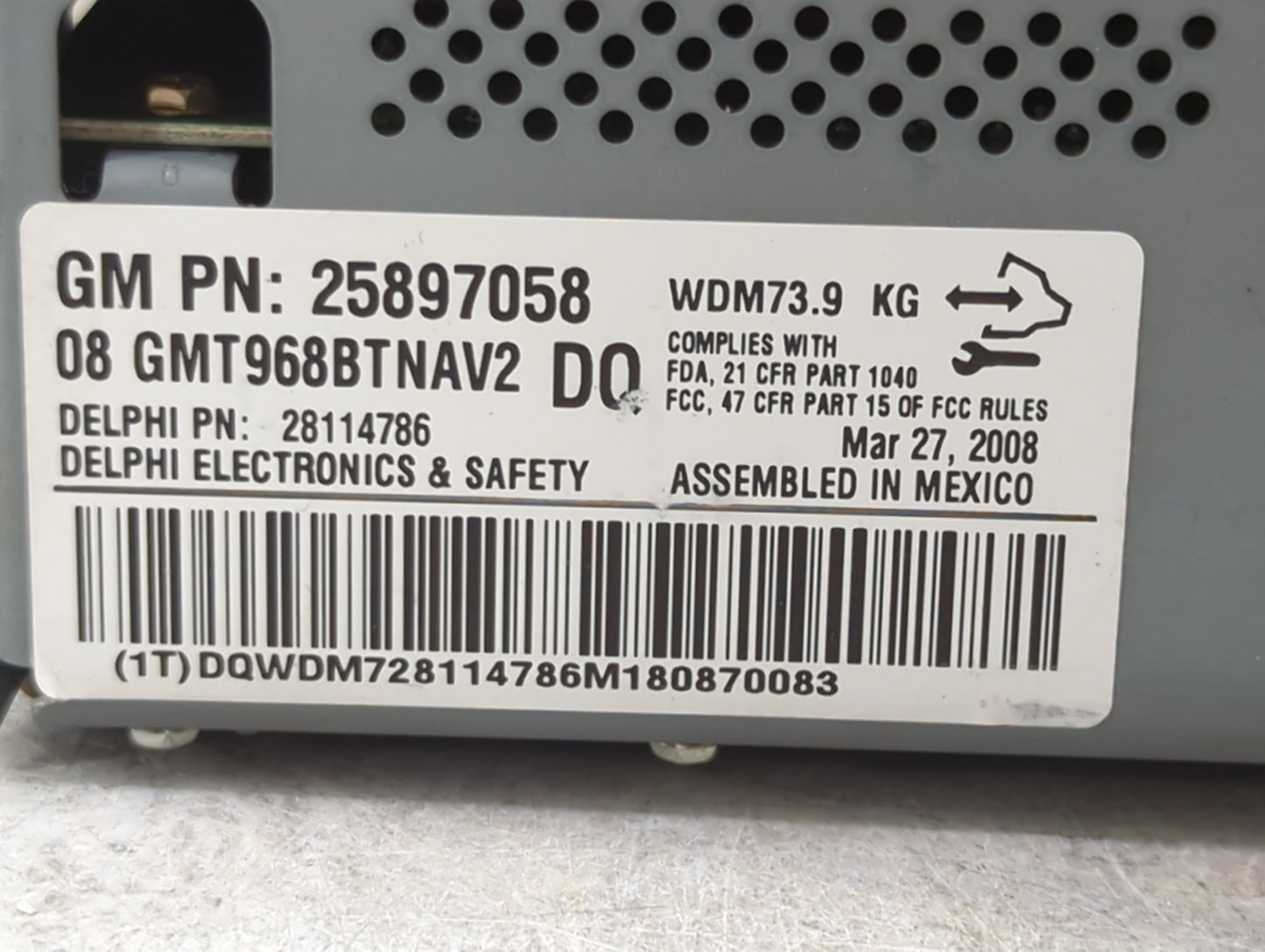 2007-2008 Gmc Acadia Audio Cd Disc Player 1466131 - Oemusedautoparts1.com