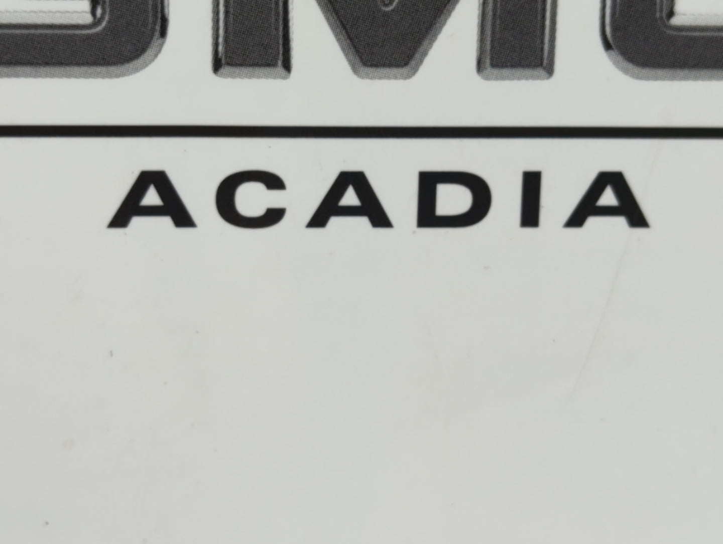 2008 Gmc Acadia Owners Manual Book Guide OEM Used Auto Parts - Oemusedautoparts1.com