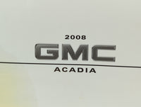 2008 Gmc Acadia Owners Manual Book Guide OEM Used Auto Parts - Oemusedautoparts1.com