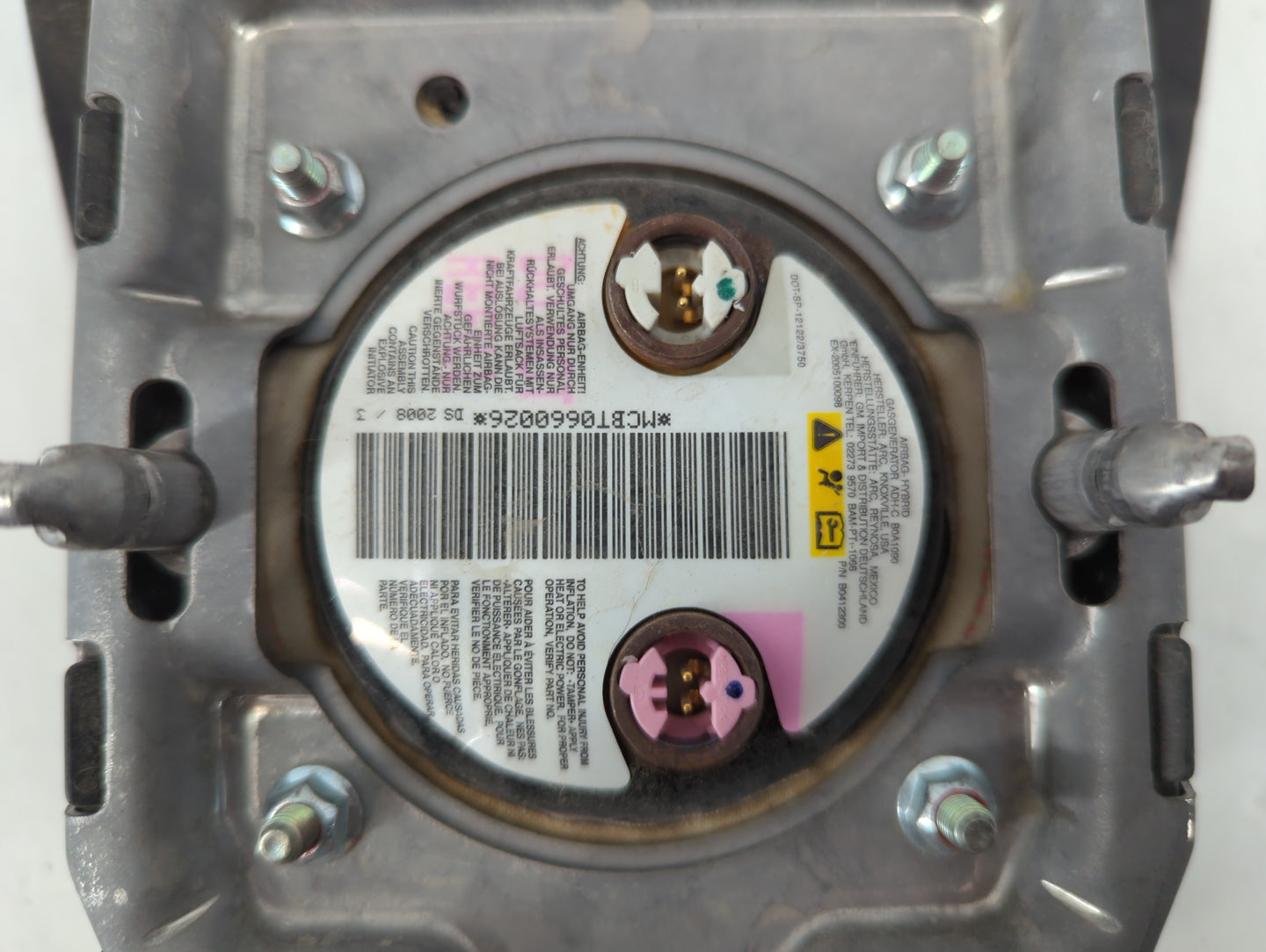 2007-2010 Gmc Acadia Air Bag Driver Left Steering Wheel Mounted P/N:AB3149Z003710063 Fits Fits 2007 2008 2009 2010 OEM Used 