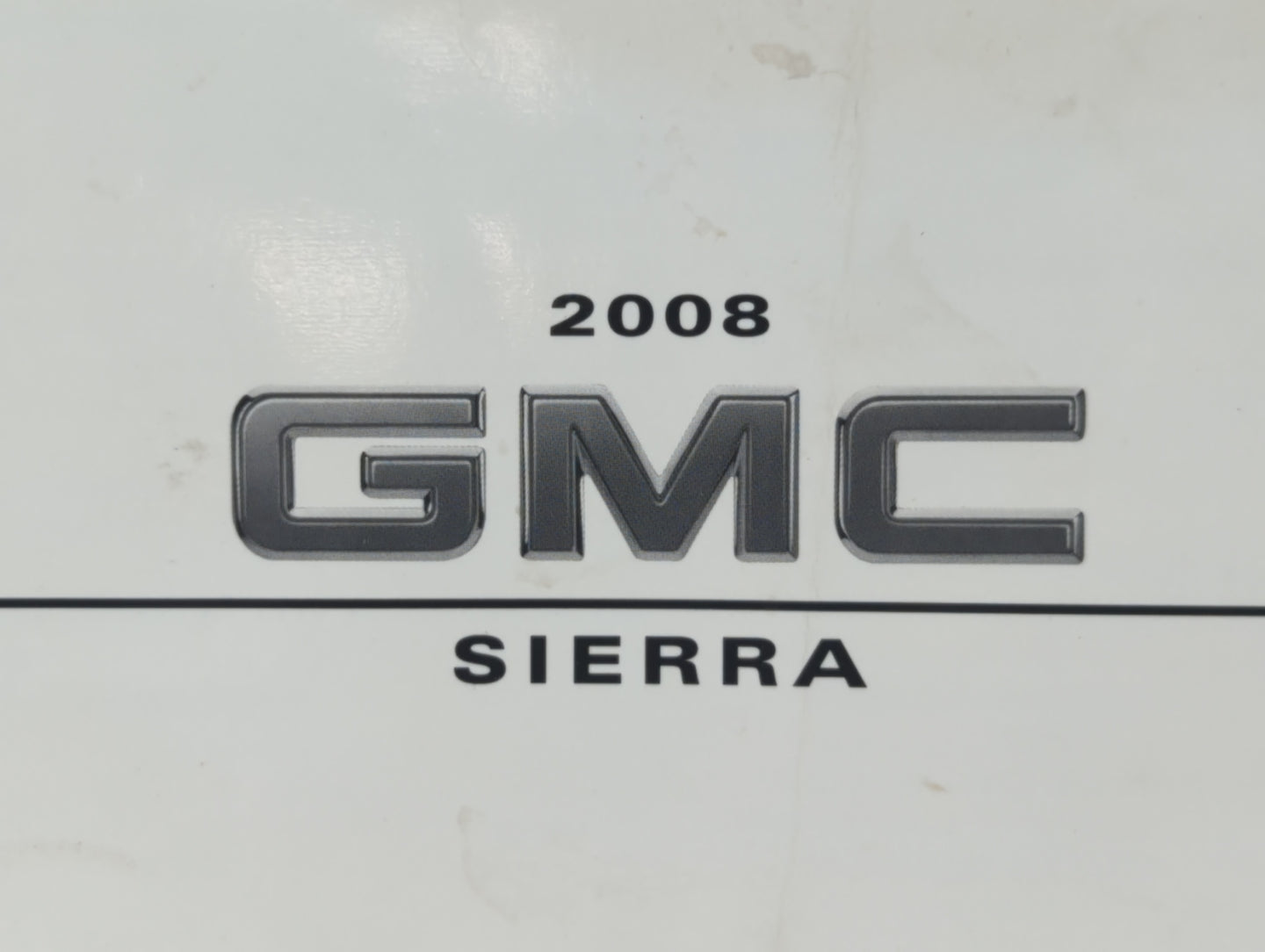 2008 Gmc Sierra Owners Manual Book Guide OEM Used Auto Parts - Oemusedautoparts1.com
