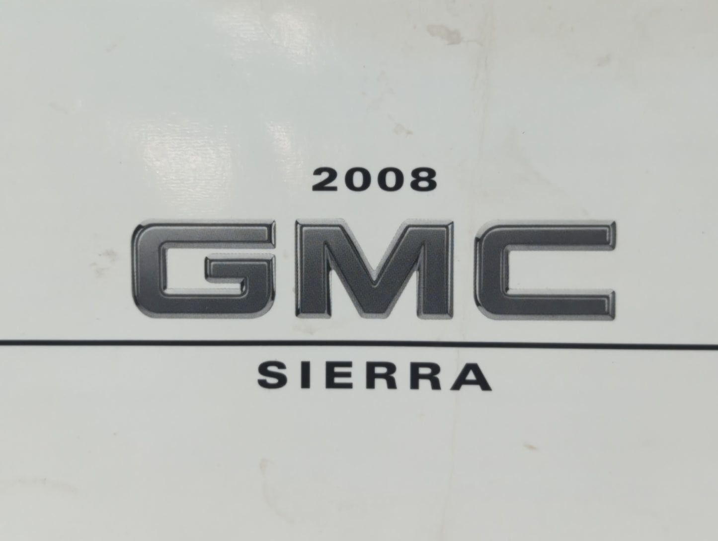 2008 Gmc Sierra Owners Manual Book Guide OEM Used Auto Parts - Oemusedautoparts1.com