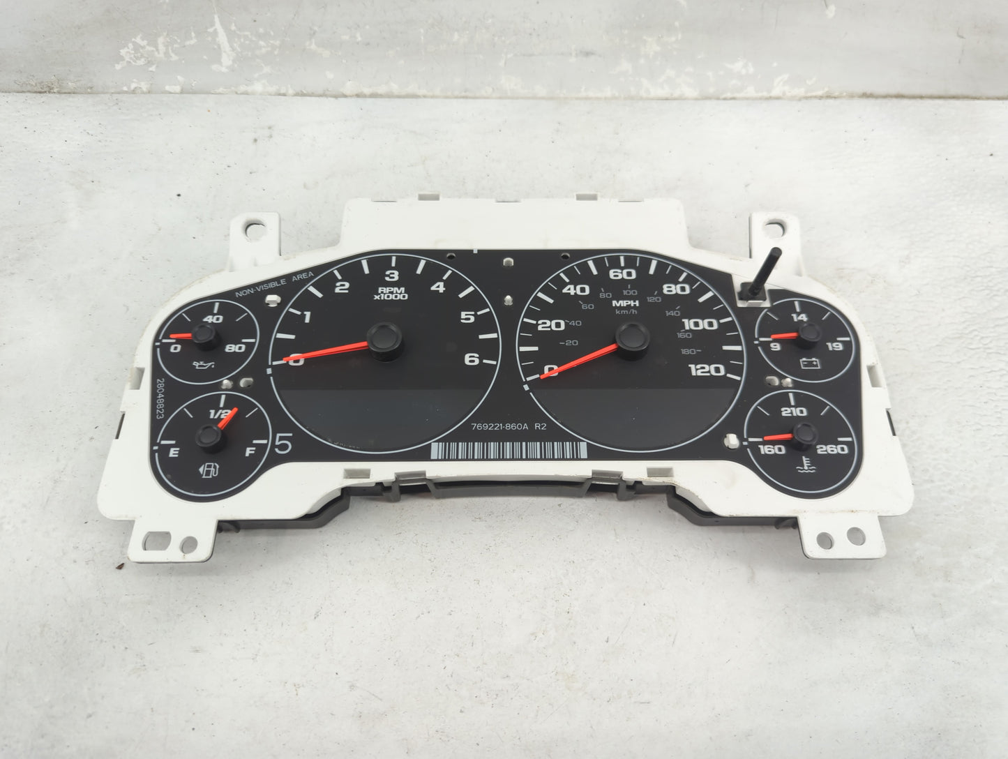 2007-2011 Gmc Sierra 1500 Instrument Cluster Speedometer Gauges P/N:769221-860A 28048823 Fits Fits 2007 2008 2009 2010 2011 