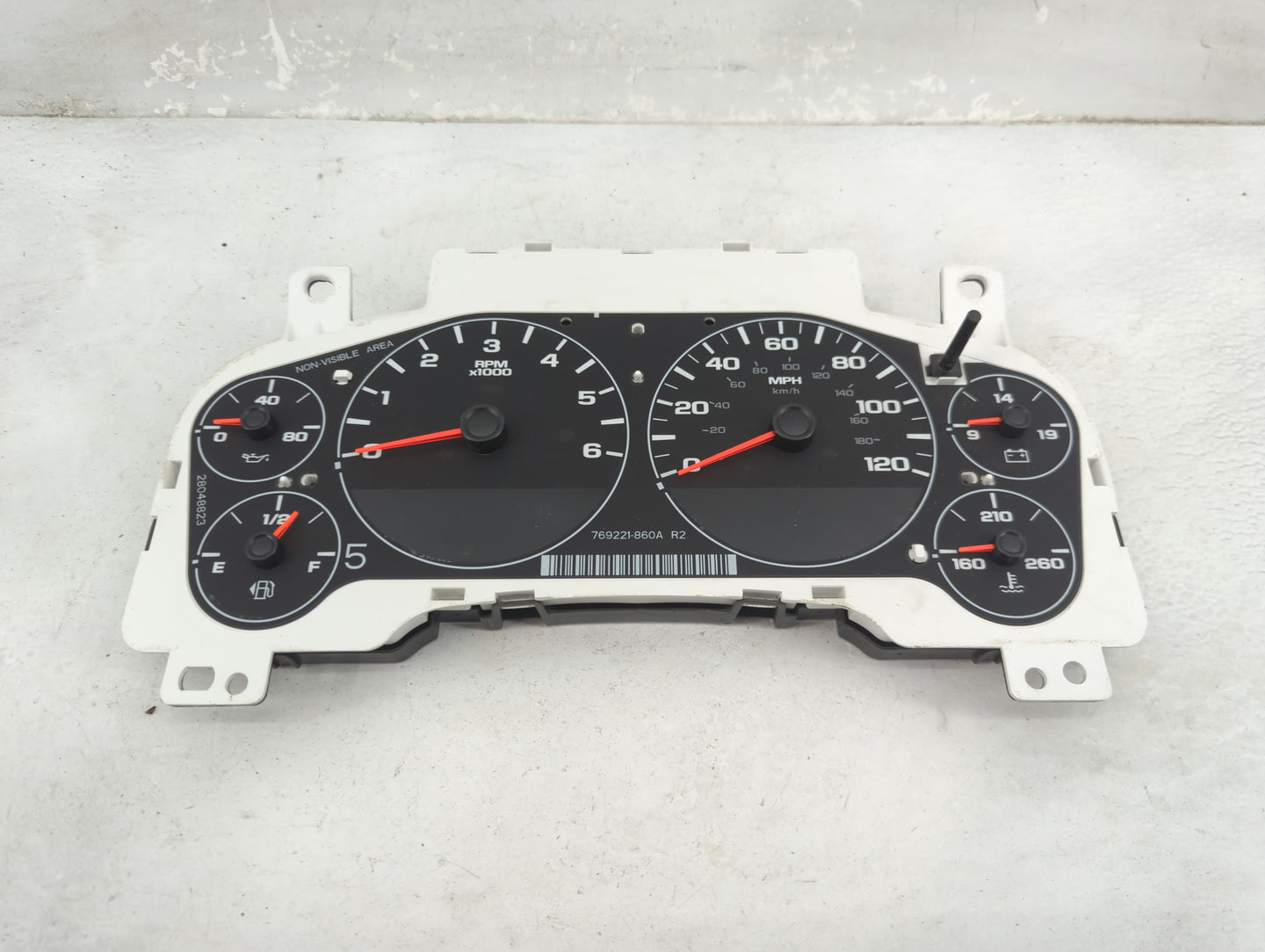 2007-2011 Gmc Sierra 1500 Instrument Cluster Speedometer Gauges P/N:769221-860A 28048823 Fits Fits 2007 2008 2009 2010 2011 