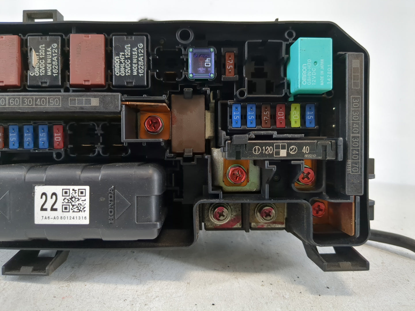 2008-2012 Honda Accord Fusebox Fuse Box Panel Relay Module P/N:0182Z713 018401656 Fits Fits 2008 2009 2010 2011 2012 OEM Use