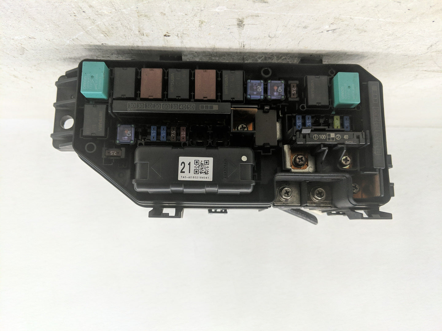 2008-2012 Honda Accord Fusebox Fuse Box Panel Relay Module P/N:TA0-A0802184041 Fits Fits 2008 2009 2010 2011 2012 OEM Used A