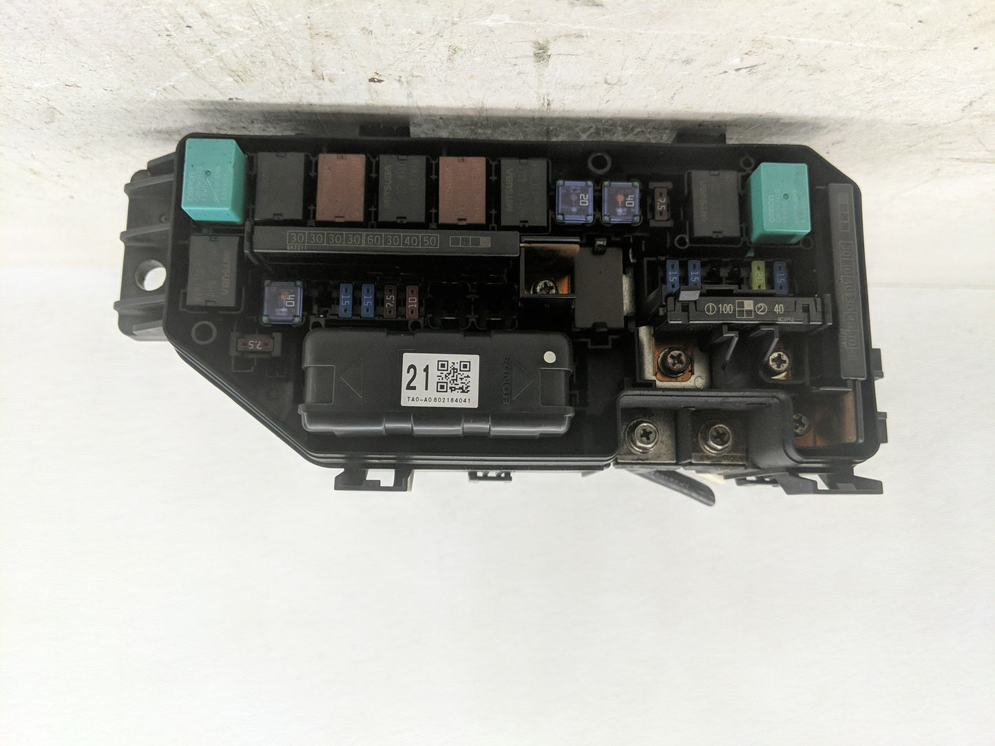 2008-2012 Honda Accord Fusebox Fuse Box Panel Relay Module P/N:TA0-A0802184041 Fits Fits 2008 2009 2010 2011 2012 OEM Used A
