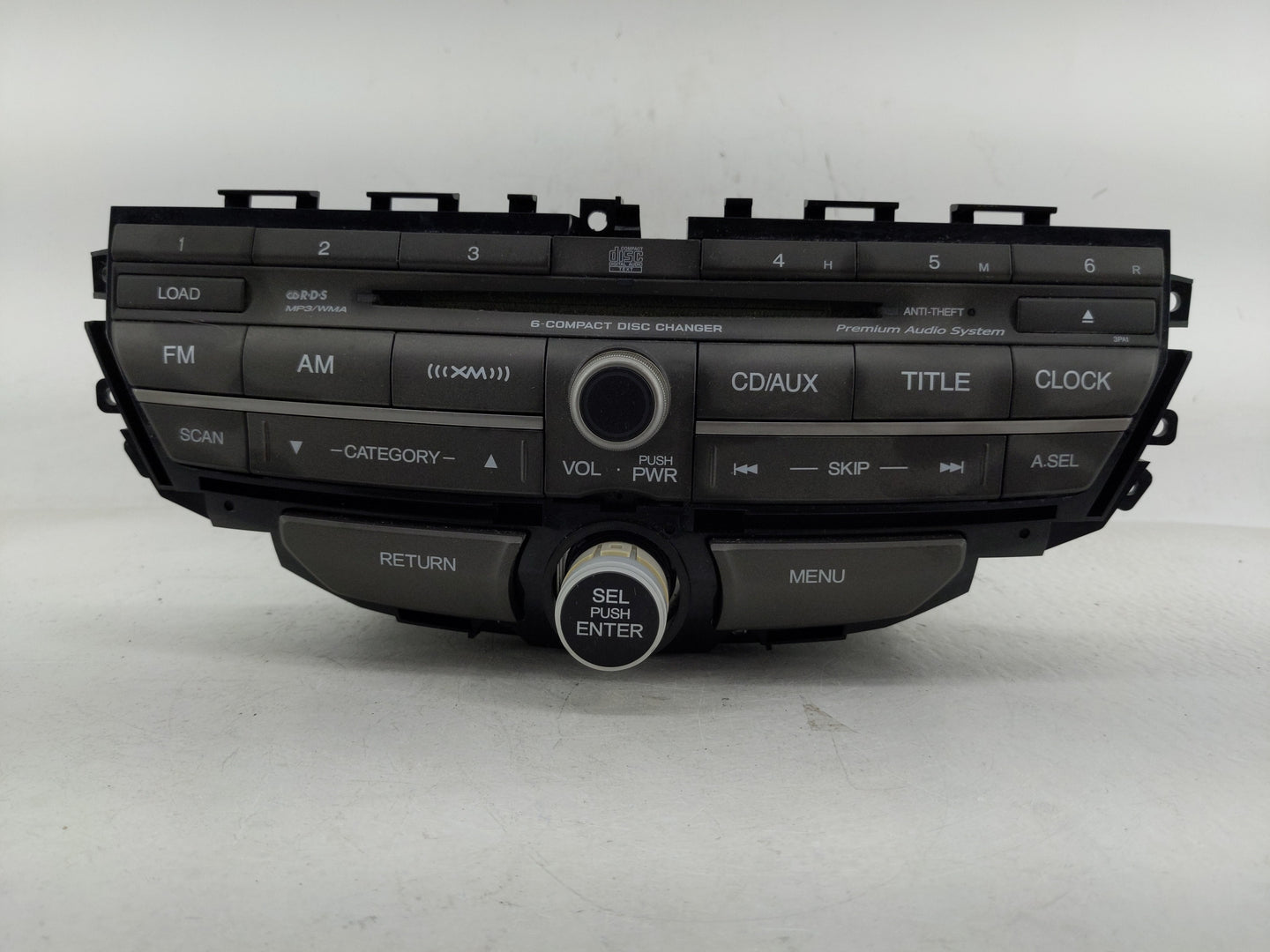 2008-2009 Honda Accord Radio AM FM Cd Player Receiver Replacement P/N:39101-TA0-A613-M1 Fits Fits 2008 2009 OEM Used Auto Pa