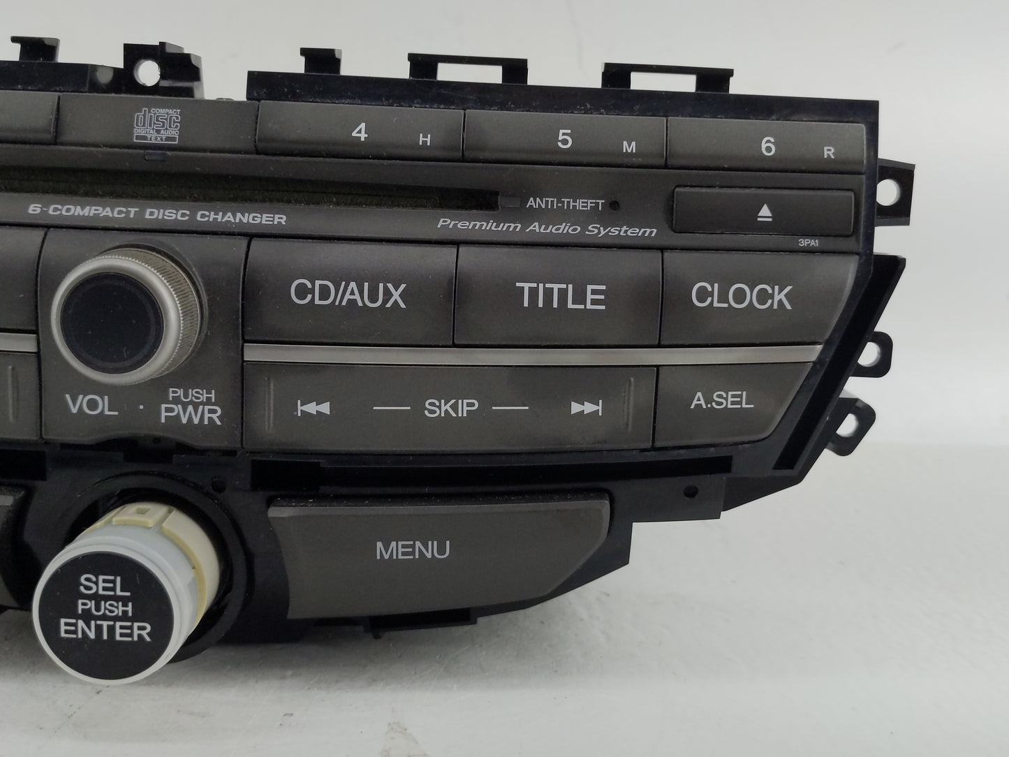 2008-2009 Honda Accord Radio AM FM Cd Player Receiver Replacement P/N:39101-TA0-A613-M1 Fits Fits 2008 2009 OEM Used Auto Pa