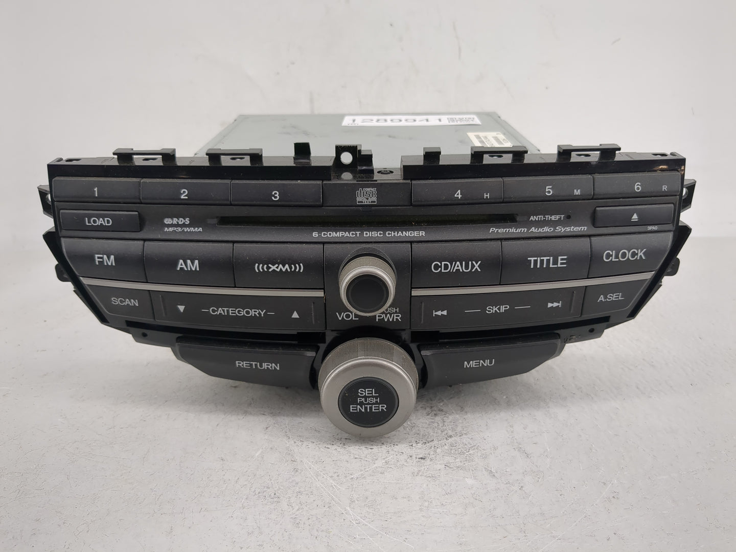 2008-2009 Honda Accord Radio AM FM Cd Player Receiver Replacement P/N:39101-TA0-A420-M1 EEA000335025 Fits Fits 2008 2009 OEM