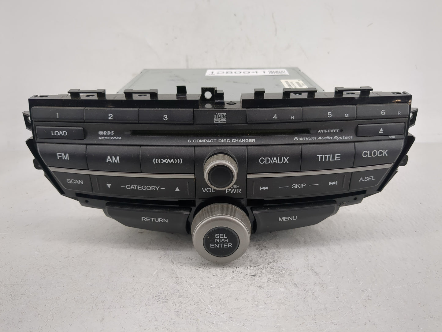 2008-2009 Honda Accord Radio AM FM Cd Player Receiver Replacement P/N:39101-TA0-A420-M1 EEA000335025 Fits Fits 2008 2009 OEM