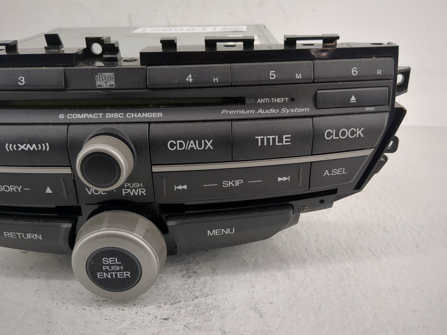 2008-2009 Honda Accord Radio AM FM Cd Player Receiver Replacement P/N:39101-TA0-A420-M1 EEA000335025 Fits Fits 2008 2009 OEM