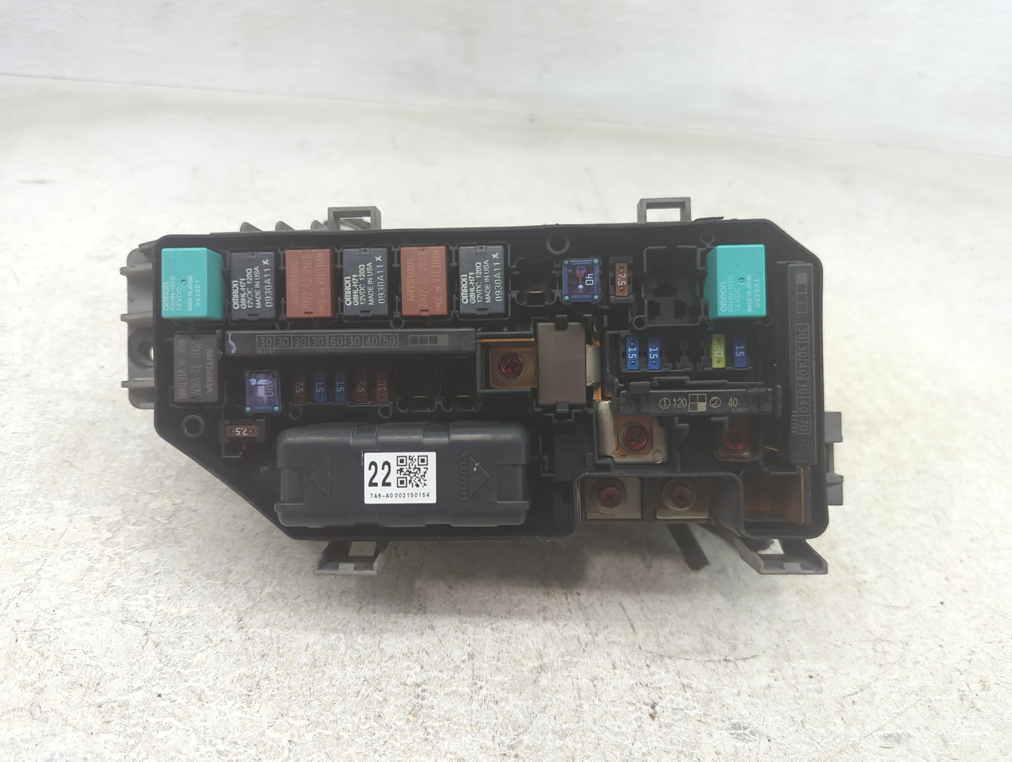 2008-2012 Honda Accord Fusebox Fuse Box Panel Relay Module P/N:0182Z713 018401656 Fits Fits 2008 2009 2010 2011 2012 OEM Use